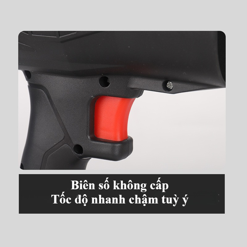 máy thổi phản lực siêu mạnh - Động cơ lõi đồng 100%, dùng pin phổ thông, Thổi Bụi, Lá, Rác