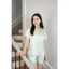 PIJAMA LỤA XANH PASTEL ( HÀNG THIẾT KẾ )