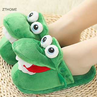 Zthome Hoạt Hình Cá Sấu Cotton Dép Di Chuyển Vui Nhộn Đi Bộ Với Miệng Mở Và Quà Tặng HOT
