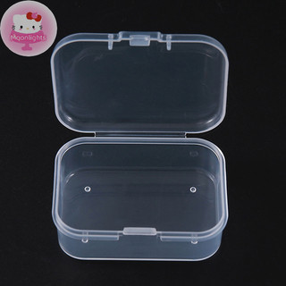 Moonlights 2 Chiếc Trong Suốt Hộp Bảo Quản Vuông Vật Dụng Nhỏ Hộp Đóng Gói Trang Sức Hạt Hộp Đựng Đồ Lặt Lặt Lặt Lặt Sắp Xếp Dụng Cụ Câu Cá EN