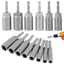 Bộ chuyển đổi mũi khoan chìa khóa YUJINI 1 chiếc, Ổ cắm lục giác 1 / 4 "Hex 5.5-19mm, Phụ kiện dụng cụ khí nén tuốc nơ vít từ tính bền bỉ Ổ cắm tác động điện dài 80mm