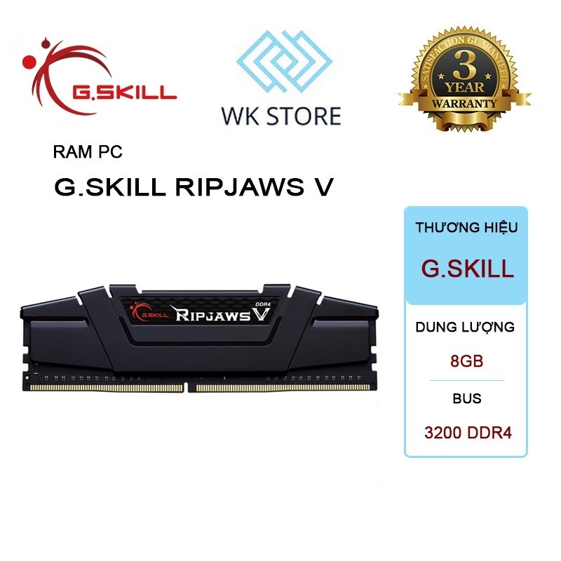 Ram G.Skill Ripjaws V 8GB | DDR4 | Bus 3200MHz | Mới BH 36T | Shopee ...