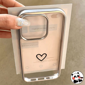 Ốp Khung Mạ Điện Cho Samsung Galaxy S24 S23 S22 S21 Plus Note 20 Ultra S20 FE F15 A15 M15 5G 4G Ốp Lưng Sang Trọng Đơn Giản Dễ Thương Trong Suốt TPU Mềm Trong Suốt Vỏ Điện Thoại
