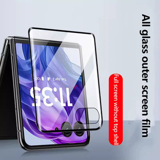 Kính che phủ toàn diện 9D cho Motorola Razr 50 Ultra Razr 2024 50 Plus 2024 Razr + 2024 Tấm bảo vệ màn hình Phim cường lực chống bụi
