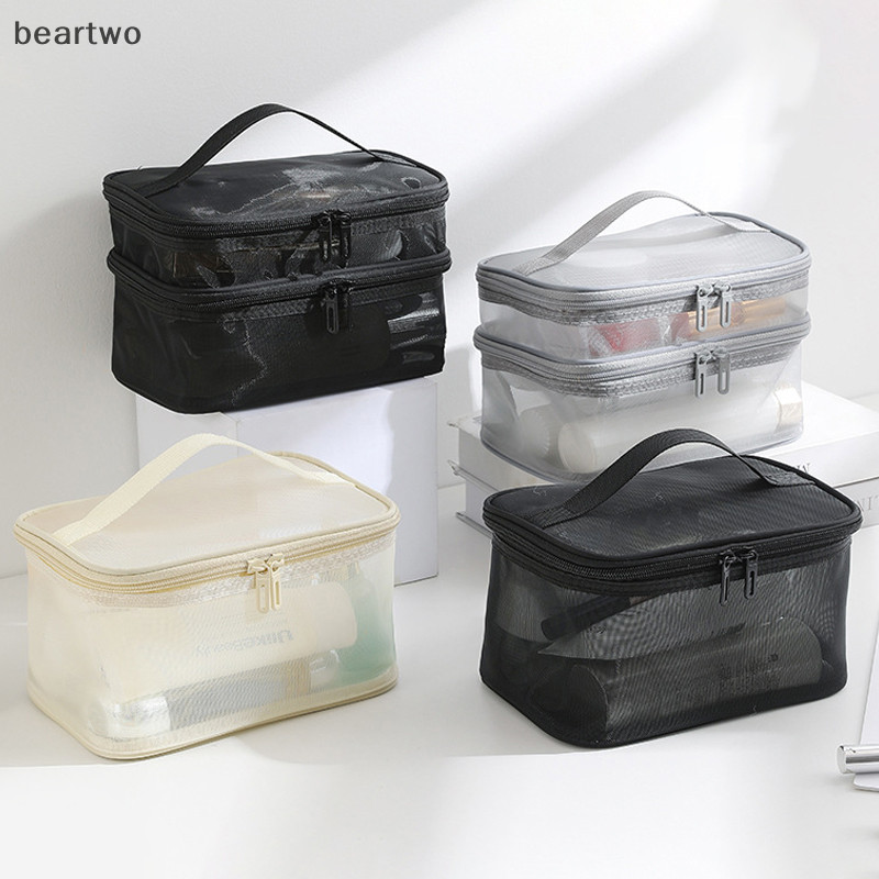 Túi mỹ phẩm du lịch Beartwo dung tích lớn, chống thấm nước, tiện lợi ngoài trời, đựng đồ trang điểm nữ