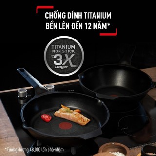 Chảo đúc sâu lòng cao cấp Tefal Robusto 28cm (E2491944) - Bảo hành chính hãng 24 tháng [Hỏa tốc Hcm]