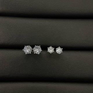 Bông tai nụ đá 2 size 5mm 7mm trụ 6