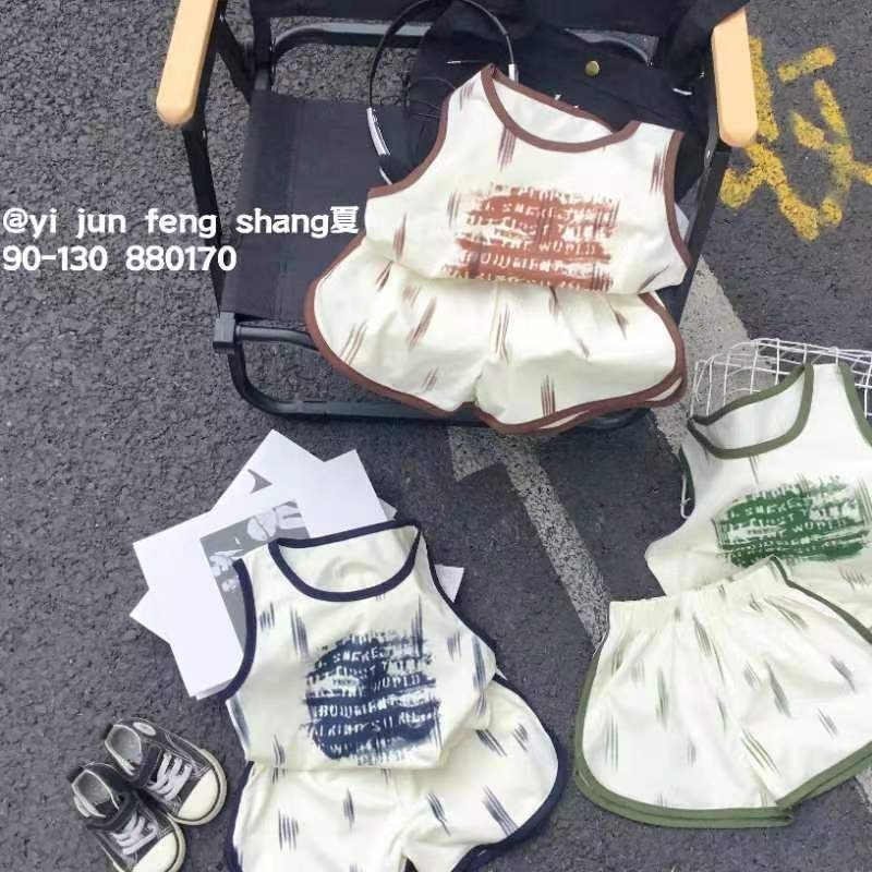 đồ bộ ba lỗ cho bé trai bé gái bóng chày kiểu dáng thể thao năng đông QCCC thời trang hè cá tính 88171