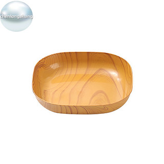 Chenlongshang Sáng Tạo Giả Gỗ Nhựa Ăn Nhẹ Đĩa gar Món Ăn Nhà Sushi Ăn Sáng Trái Cây Khô Ăn Nhẹ Khay Xương Spitg Món Ăn EN
