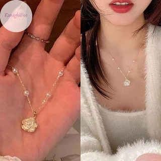 K2nightfee Thời Trang Men Hoa Camellia Mặt Dây Chuyền Vòng Cổ Nữ Trang Sức Dự Tiệc Phụ Kiện VN
