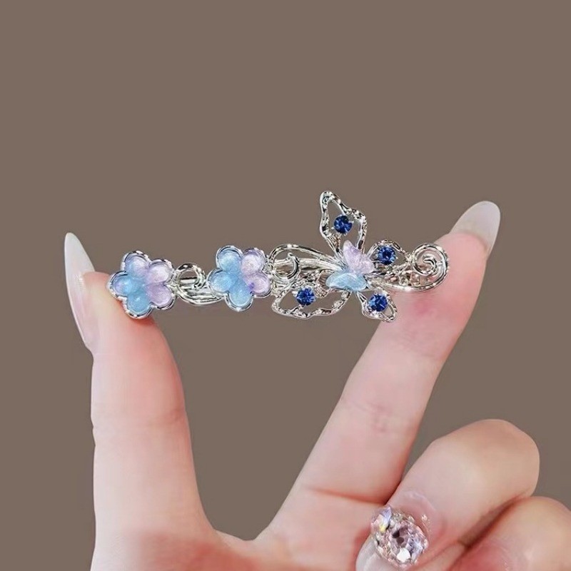 Mauropoli Kẹp mũ/tóc nữ cao cấp đính đá, kẹp bướm, kẹp mỏ vịt, sẵn sàng
