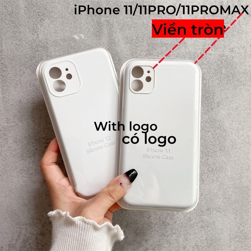 Ốp Silicon Trắng Cho iPhone 17 / 16 / 15 / 14 / 13 / 12 / 11 / Pro max / Plus Chống Rơi Bảo Vệ
