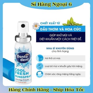 [DATE MỚI ĐỦ BILL] XỊT THƠM MIỆNG DONTODENT 15ML KHÁNG KHUẨN CỦA ĐỨC