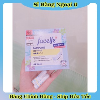 (Tách lẻ có Che Tên) Tampon Jessa / Facelle nội địa Đức đủ size của Đức - Băng vệ sinh dạng nút -Date mới nhất Đủ Bill
