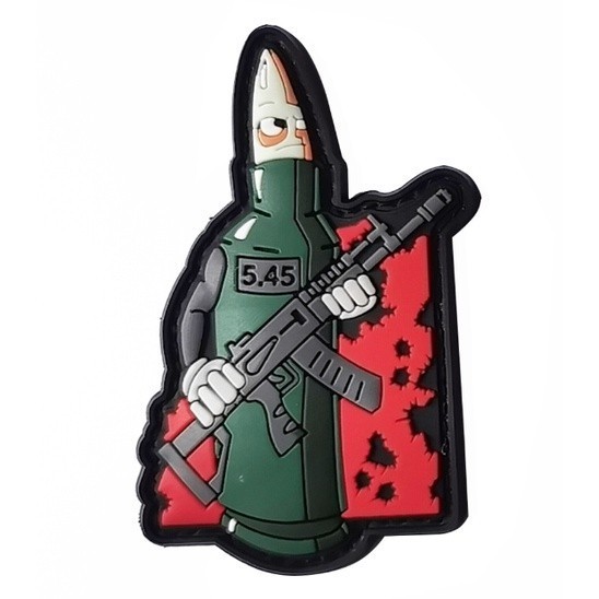 Patch_miếng dán velcro PVC huy hiệu Chechnya_retro