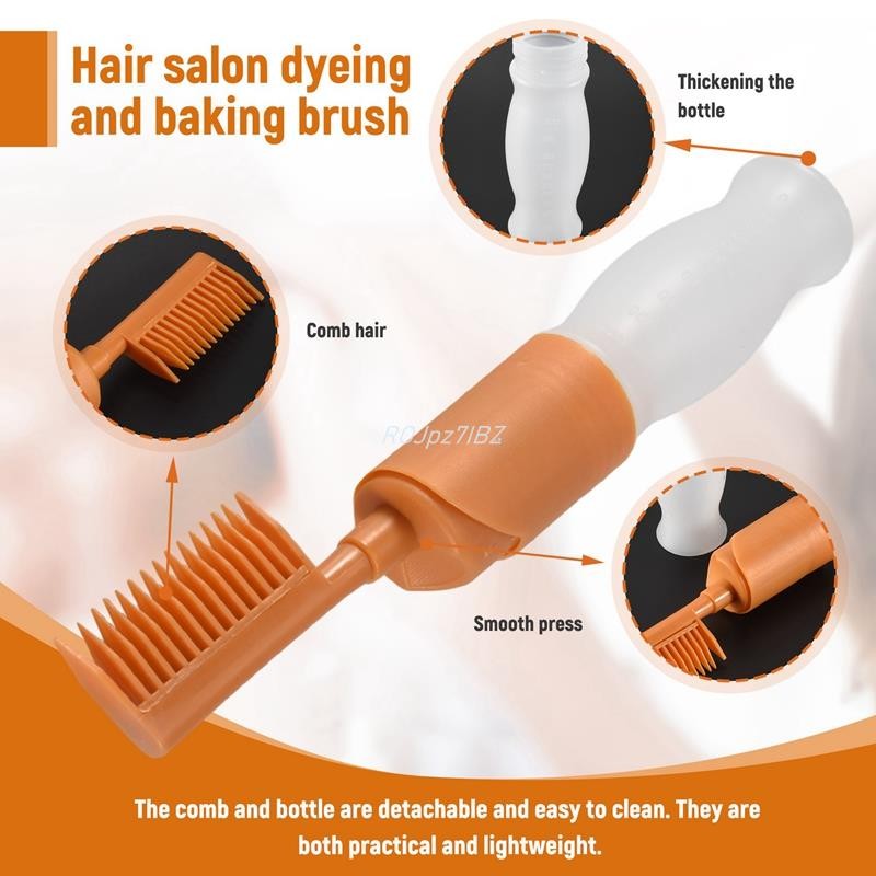 Lược Nhuộm Tóc Tóc Chải Nhuộm Tóc Có Chai DIY Lược Salon Nhuộm Nướng Dầu Bàn Chải Tóc Dụng Cụ Nhuộm Tóc