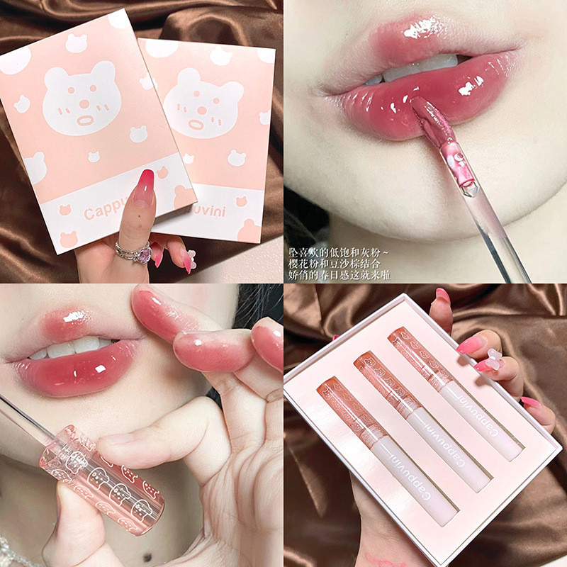 Son môi dạng lỏng bóng mịn không thấm nước Son môi lỏng lâu trôi Lip Glaze