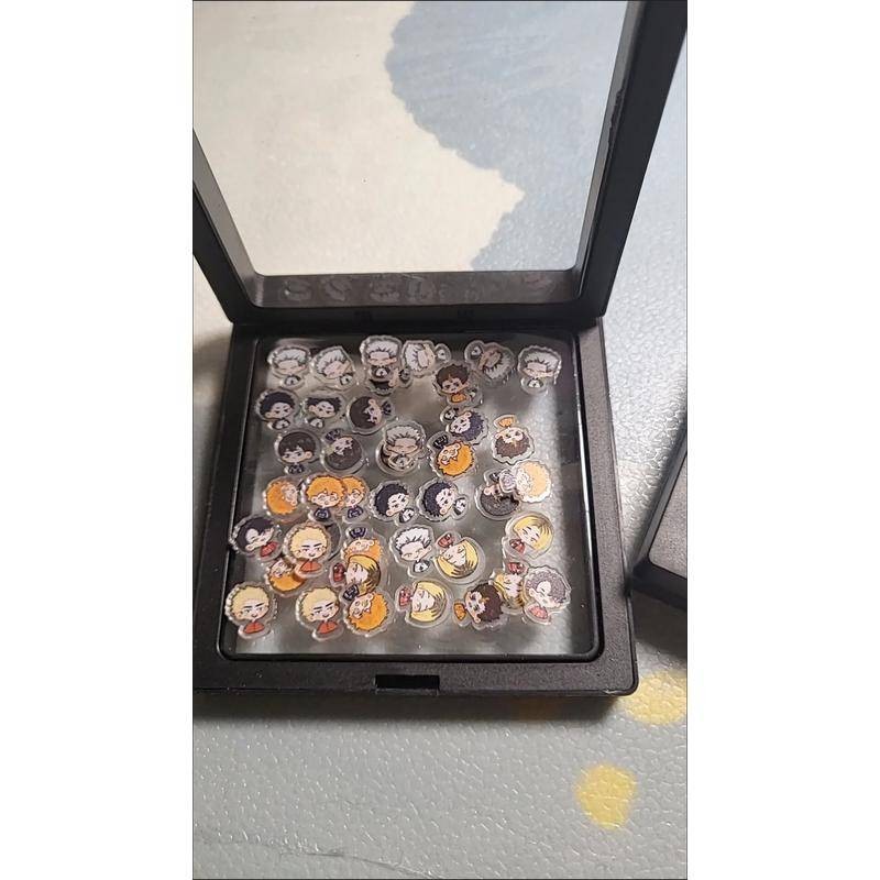 Haikyuu Dễ Thương Acrylic Quyến Rũ 1cm / 2cm Ốp Điện Thoại DIY Trang Trí Thủ Công Phụ Kiện