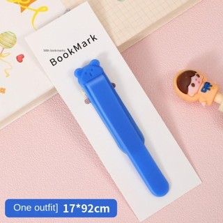 ITRUMPET 1 / 3 Bút đánh dấu sách, Đồ dùng văn phòng phẩm Kẹp đánh dấu bằng silicon, Gấu dễ thương sáng tạo Tự động theo dõi lật trang cho học sinh