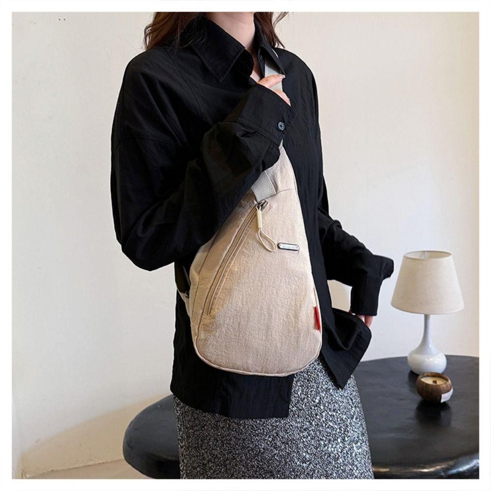 Túi đeo ngực Unisex WOAY, Túi đeo chéo điện thoại di động bằng Nylon, Túi đeo vai thể thao hình giọt nước dành cho nam giới