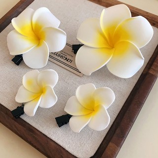 DREJEW Mùa Hè Mô Phỏng Hoa Trứng Kẹp Tóc Bên Bờ Biển Khu Nghỉ Dưỡng Phong Cách Kẹp Tóc Phụ Kiện Tóc Cao Cấp