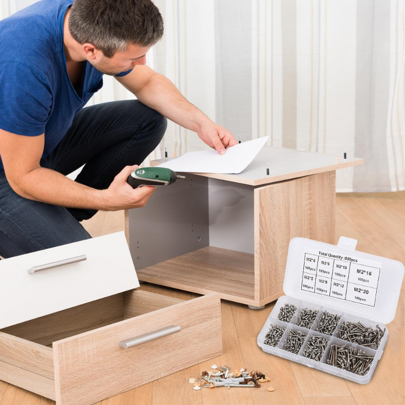 [Đặc sắc] 10-800 Ốc vít tự khai thác bằng thép Carbon - Chốt sửa chữa nội thất - Móng tay tự khoan - Phụ kiện phần cứng - Độ cứng mạnh, bền, chống gỉ
