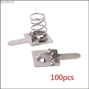 Yjcnelcr 100 Chiếc AA AAA Chuyển Đổi Tích Cực Sang Âm Lò Xo Tiếp Xúc Tấm Niken Cho Bộ Sạc Điều Khiển Từ Xa
