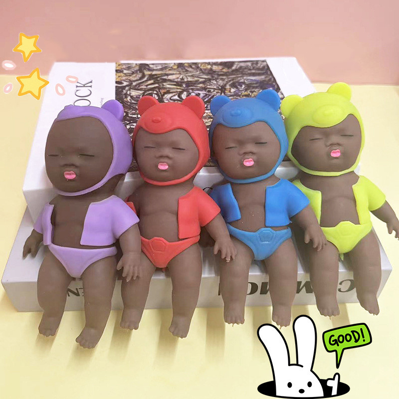 SY Da Đen Dễ Thương Cho Bé Squishy Đồ Chơi Mềm Mại Chậm Phục Hồi Căng Thẳng Giảm Fidget Đồ Chơi Quà Tặng Cho Trẻ Em
