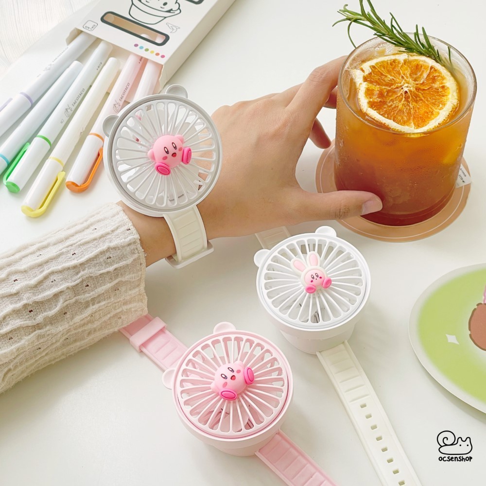 Quạt USB Kirby đeo tay