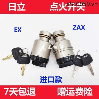 Thích hợp cho Hitachi ZX / EX120 / 200 / 240-2-3-5-6 Máy xúc khởi động Công tắc đánh lửa Phụ kiện khóa cửa điện