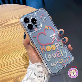 Colored heart Phone Case for IPhone 16 15 14 13 12Pro Max 11 XR XS Max 7 8 Plus Cartoon Phone Cover Soft Case TA