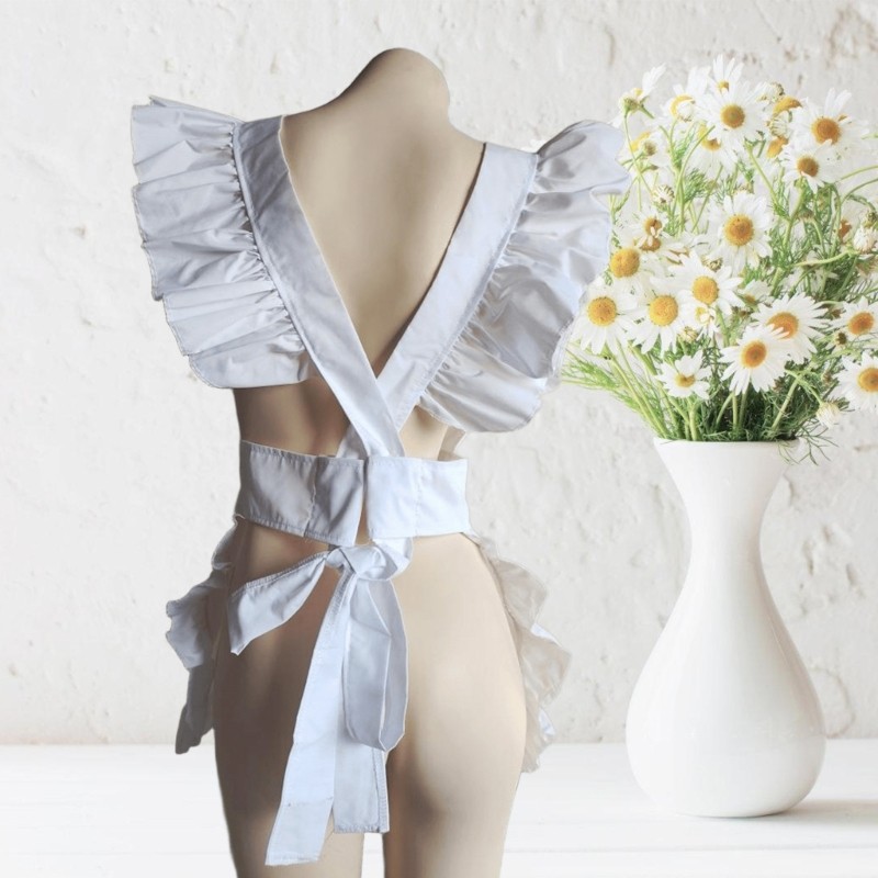 Kikin Người Giúp Việc Cosplay Tạp Dề Người Giúp Việc Trang Phục Hóa Trang Nửa Tạp Dề Bồi Bàn Người Hầu Trang Phục Tạp Dề Bé Gái Cosplay Eo