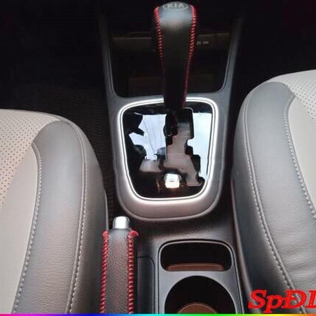 Bao da cần số tay phanh Da Thật xe Kia Morning, Soluto SỐ TỰ ĐỘNG khâu thủ công