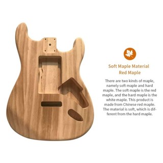 Bộ phận đàn Guitar điện FANGHUI, Thân thùng đàn Guitar được đánh bóng phong, Loại gỗ bền Dễ dàng lắp đặt Chất liệu xô đàn Guitar điện