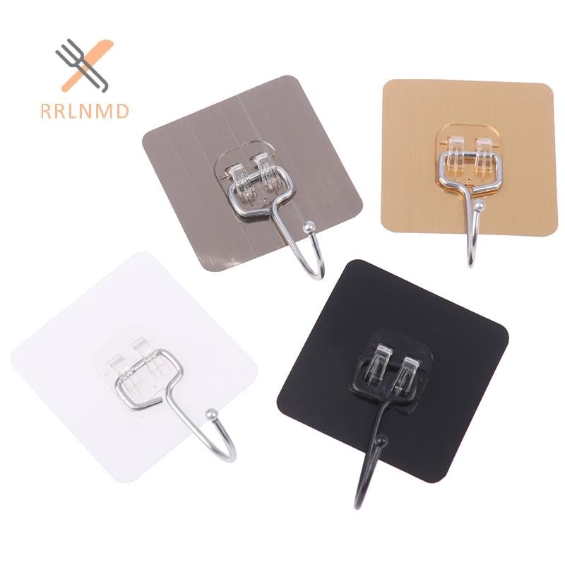 Rrlnmd 5 Cái Móc Lớn Chịu Lực Chống Thấm Nước Dính Móc Treo Tường Không Móng Tay Chống Thấm Nước Móc Treo Tường Cho Nhà Bếp Phòng Tắm MỚI