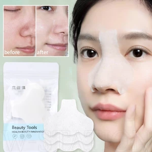 200 Cái Giấy Mặt nạ mũi mụn đầu đen - Miếng đệm mũi sợi dùng một lần - Dụng cụ làm sạch da mặt - Thoáng khí, dưỡng ẩm, thân thiện với da - Dải mũi loại bỏ mụn đầu đen