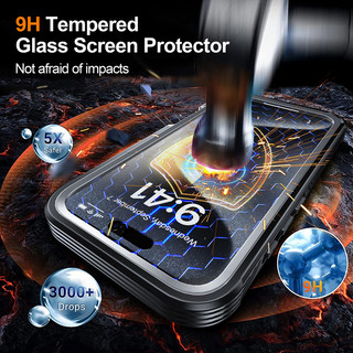 [Shellbox] Dành cho iPhone 16 Pro Max Plus Vỏ Magneitic tích hợp bảo vệ màn hình 360° Vỏ bảo vệ toàn thân hạng nặng Nhẹ mỏng chống sốc trong suốt