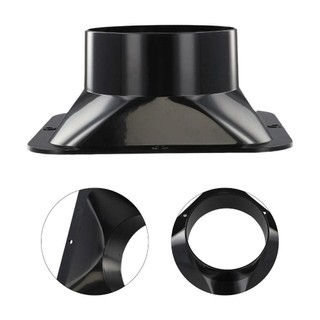 Đầu nối mặt bích treo tường RISEDOT, Khớp nối ống thông gió màu đen ABS, Phụ kiện gia đình Kết nối ống dẫn khí Nhà bếp