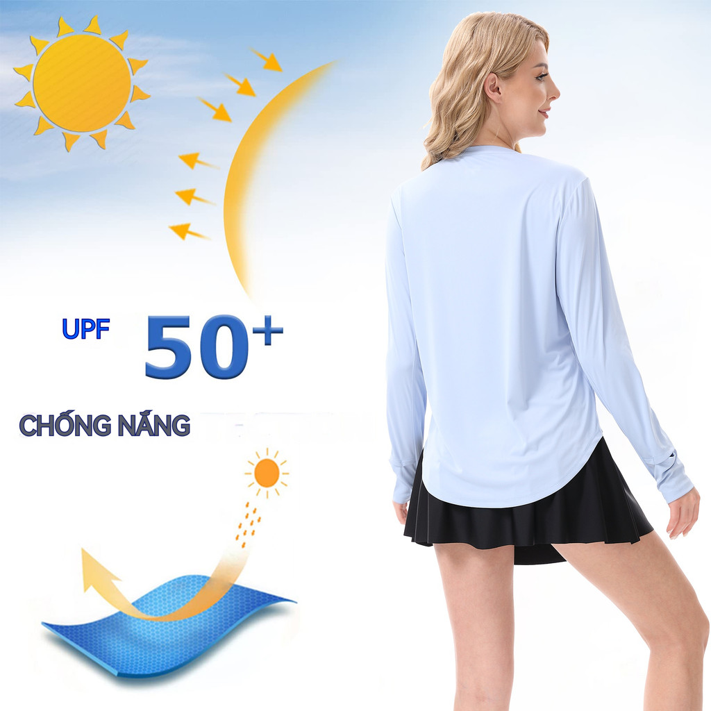 Leikefitness - Quần Áo Chống Nắng Ice Silk Mùa Hè 2025, Thoáng Khí và Bảo Vệ Tia UV