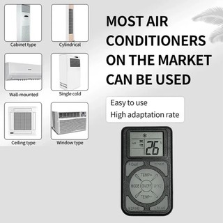 HOBBYIN Remote điều hòa A/C mini đa năng, bảng điều khiển từ xa có nút huỳnh quang