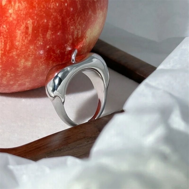Ngọt Ngào Dễ Thương Apple Nhẫn Nữ Tinh Tế Độc Đáo Thiết Kế Mô Phỏng Sáng Tạo Nhẫn Trái Cây