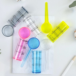 1 Bộ Nhựa Nha Khoa Alginate Thìa Đo Trộn Cốc Chất Liệu Ấn Tượng Bột Hỗn Hợp Dụng Cụ Nha Khoa Phòng Thí Nghiệm Khảo Sát Máy Trộn Dụng Cụ