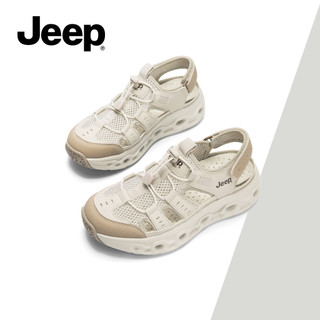 Xăng đan thể thao mới mùa hè dành cho nữ JEEP, Dép thông thường đi biển đục lỗ thoáng khí
