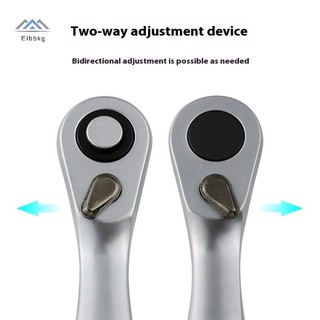 ELBBKG Ratchet Cờ Lê Đầu 1 / 4 "72 Răng Phát Hành Nhanh Ổ Cắm Bộ Lục Giác Mô-men Xoắn Dụng Cụ Cho Ô Tô Mới DIY Sửa Chữa Tay