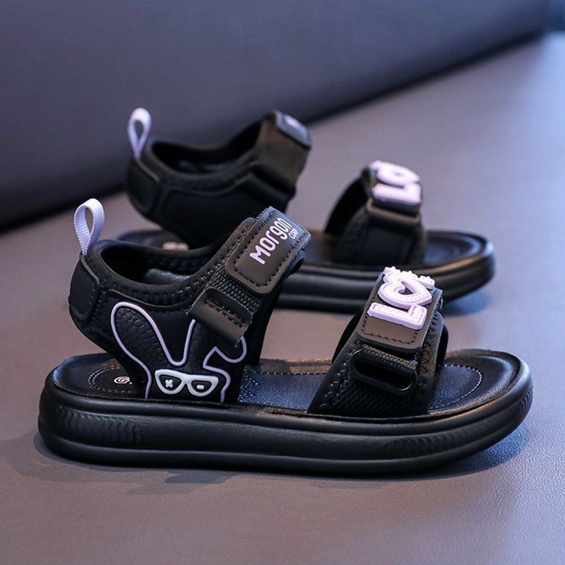Giày Sandal Trẻ Em Bé Gái Đi Biển Phong Cách Mới Mùa Hè Đế Mềm Chống Trơn Trượt Bé Gái Giày Sandal Thể Thao Dép Bé Mở Ngón Chân