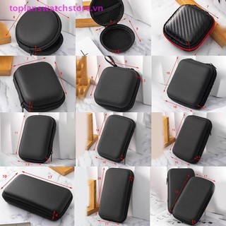 Toplanswatchstore Di Động 3C Cứng Kỹ Thuật Số Tiện Ích Túi Bảo Quản Da Nhân Tạo Tai Nghe Sạc Dữ Liệu Cáp U Disk Organizer VN