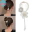 Sund Camellia sel Ngọc Trai Đuôi Ngựa Kẹp Tóc Cố Định Vuốt Nữ Bun Barrettes Kẹp Tóc Phụ Kiện Tóc Mũ VN