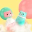 YOI Baby Powder Puff Case Hộp lưu trữ chủ đề mềm có nắp cho trẻ sơ sinh