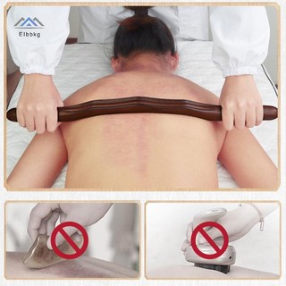 ELBBKG 1 Massage Guasha Cạo Gậy Dụng Cụ Lưng Vai Cổ Eo Chân Massage Dụng Cụ Gỗ Tự Nhiên Nhanh Gua Sha Mới