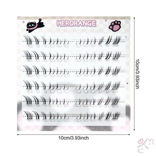 4-7mm Thực Tế Dưới Lông Mi Phân Đoạn Truyện Tranh Mi Cụm Cho Thời Trang Khiêu Vũ Đám Cưới